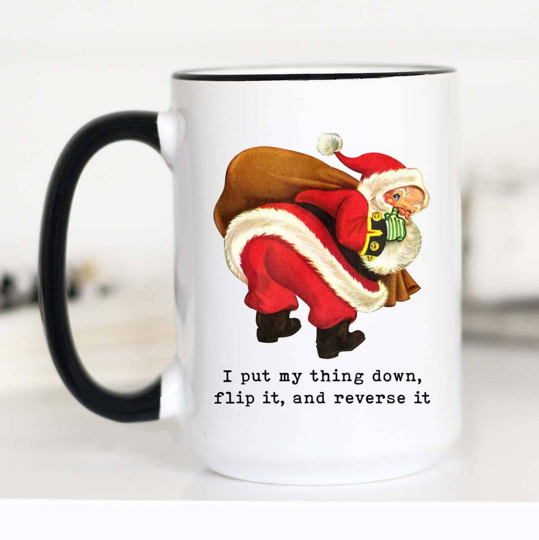 Flip It Santa Mug