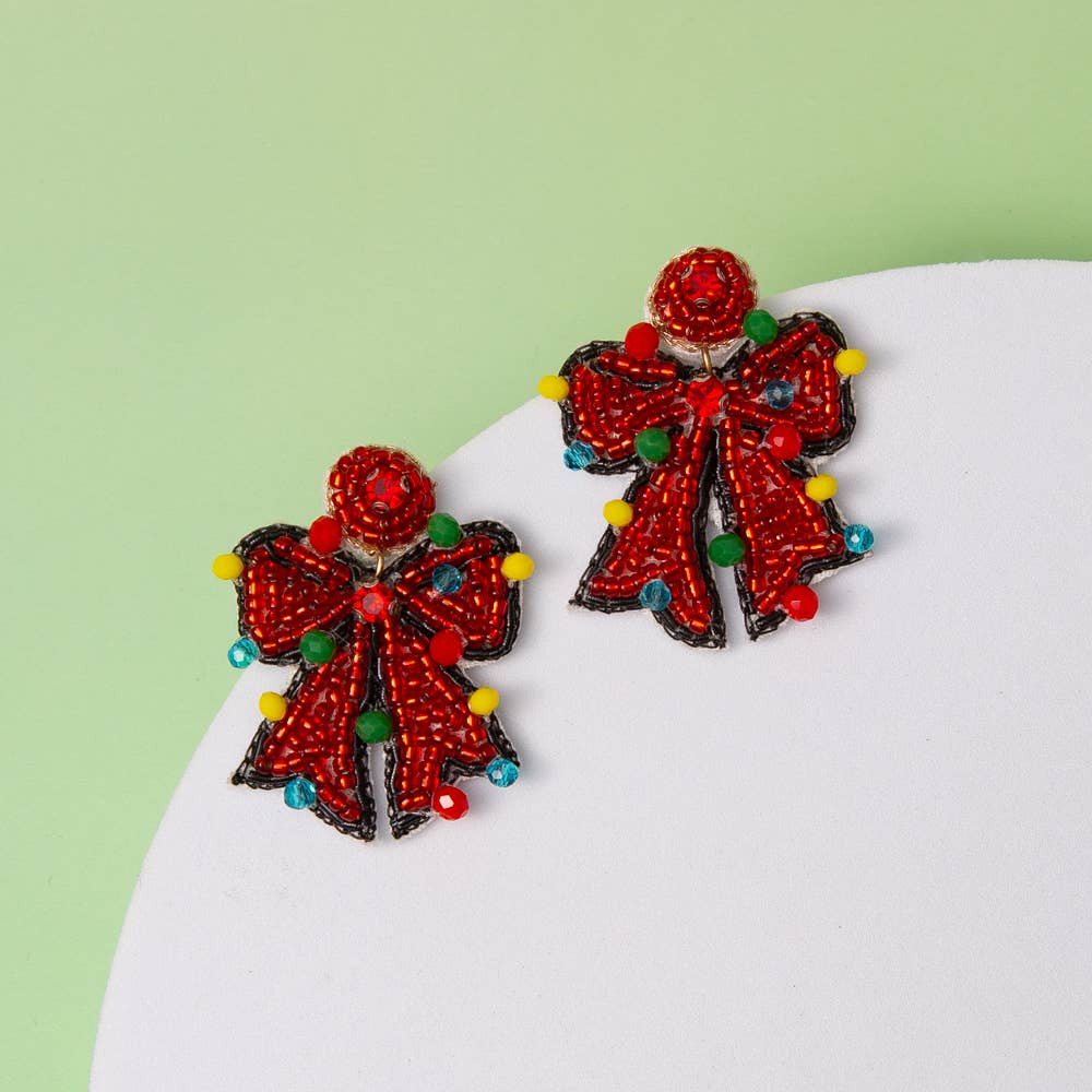 Merry & Bright Bow Earrings