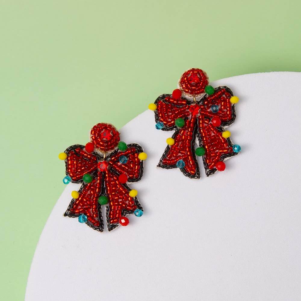Merry & Bright Bow Earrings