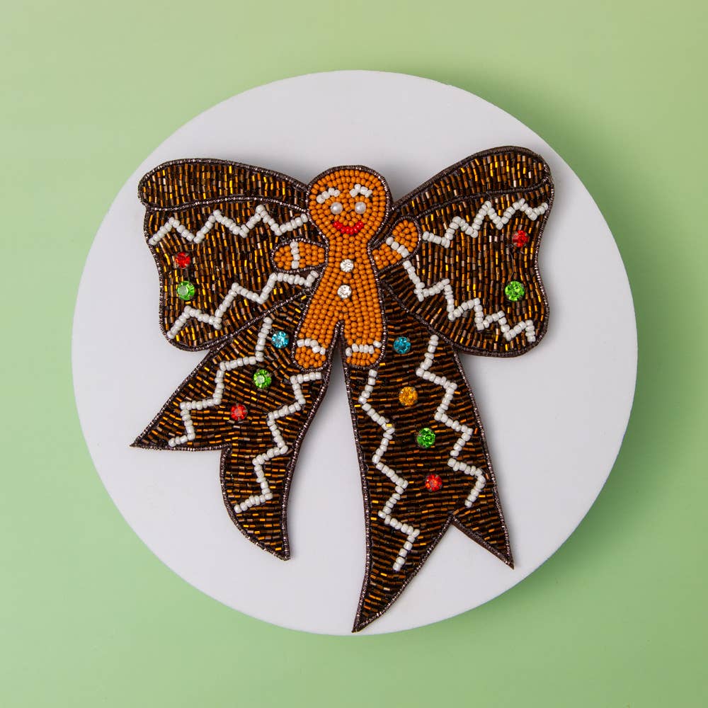 Sugar & Spice Gingerbread Bow Barrette