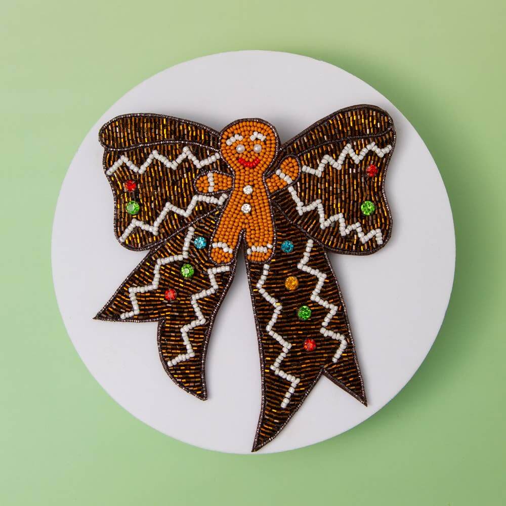 Sugar & Spice Gingerbread Bow Barrette