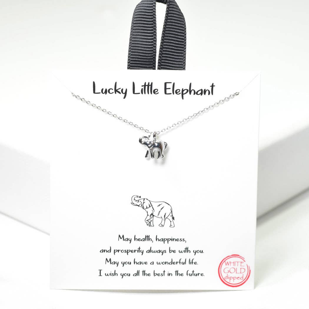 Silver Elephant Game Day Necklace