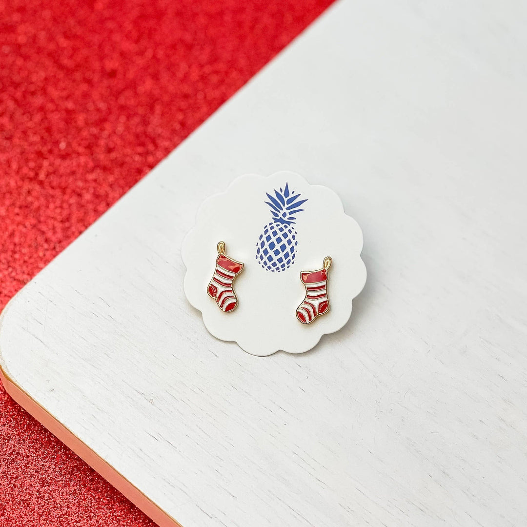 Merry Little Stocking Earrings