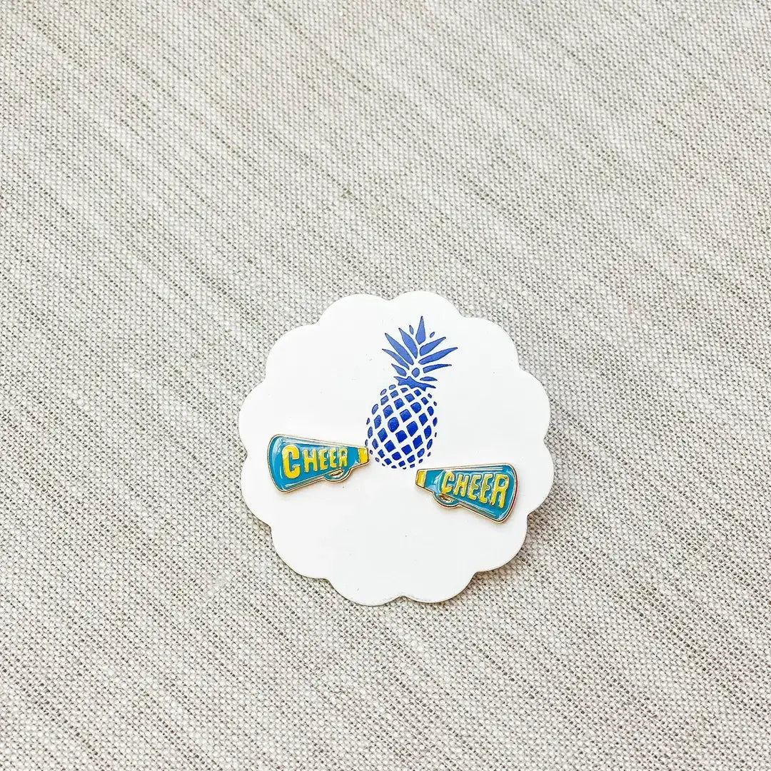 Cheer Enamel Stud Earrings