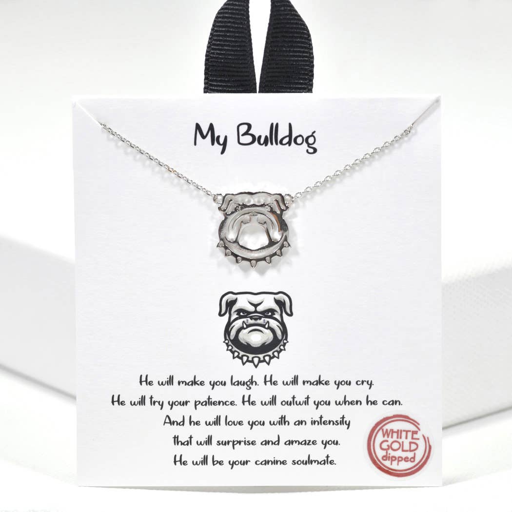 Gameday Grit Bulldog Necklace