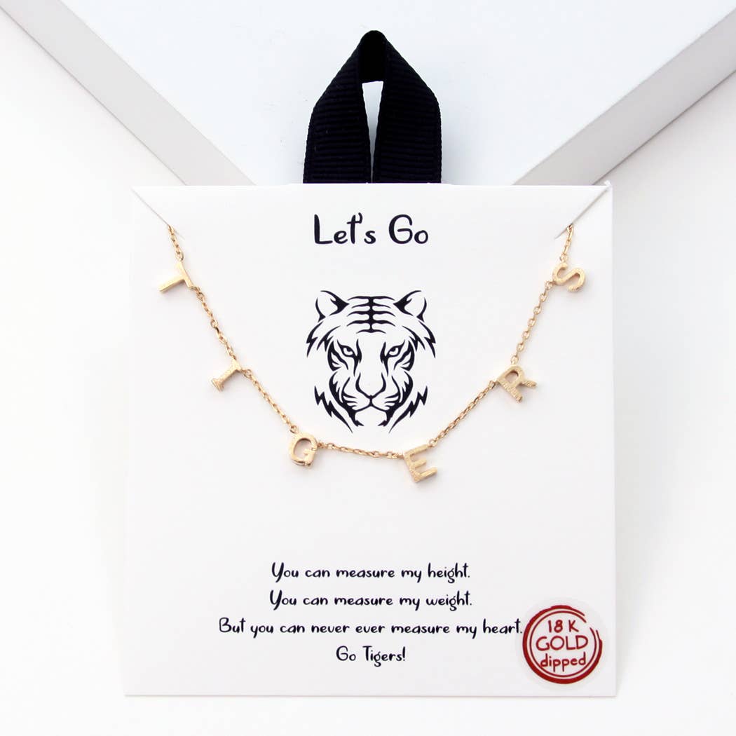 Gameday Gold TIGERS Necklace