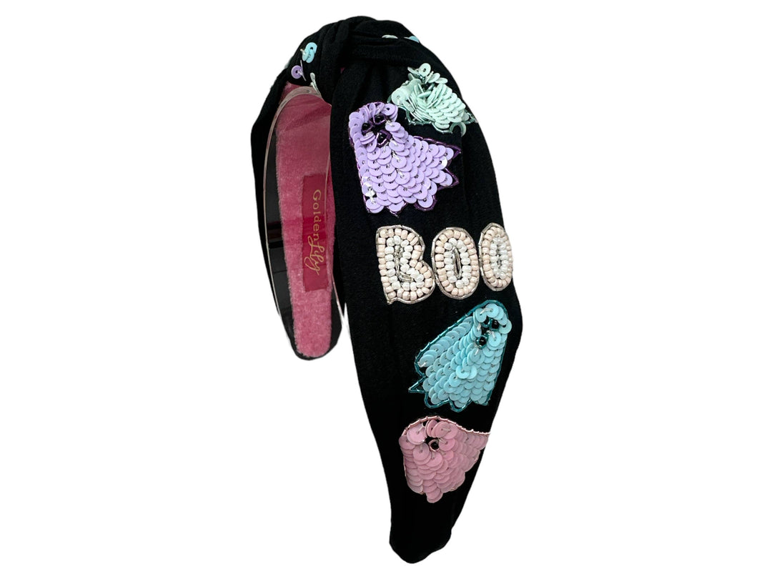 Pastel BOO Sequin Ghost Headband