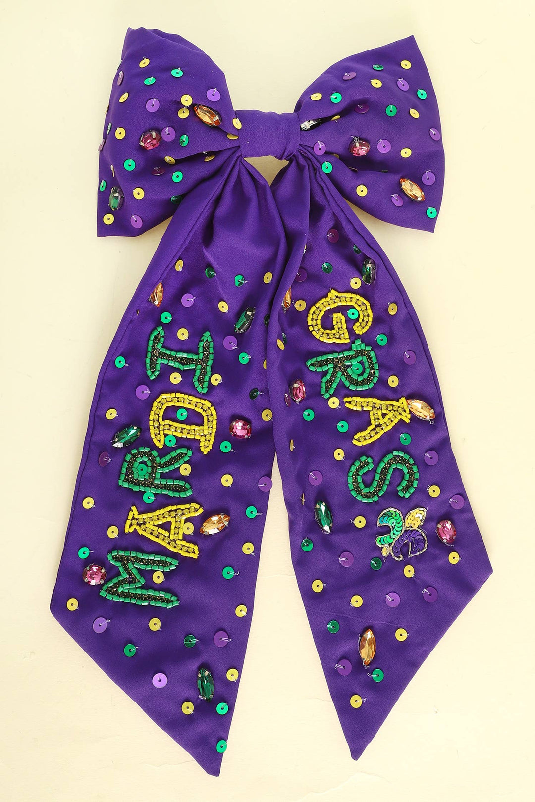 The Bead Bash Mardi Gras Bow
