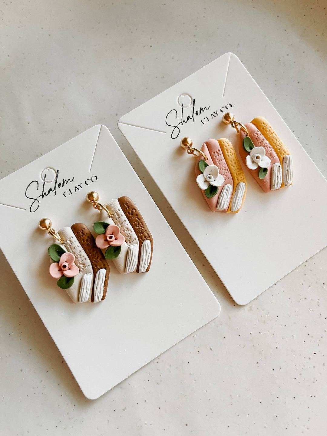 Autumn Reader Clay Earrings