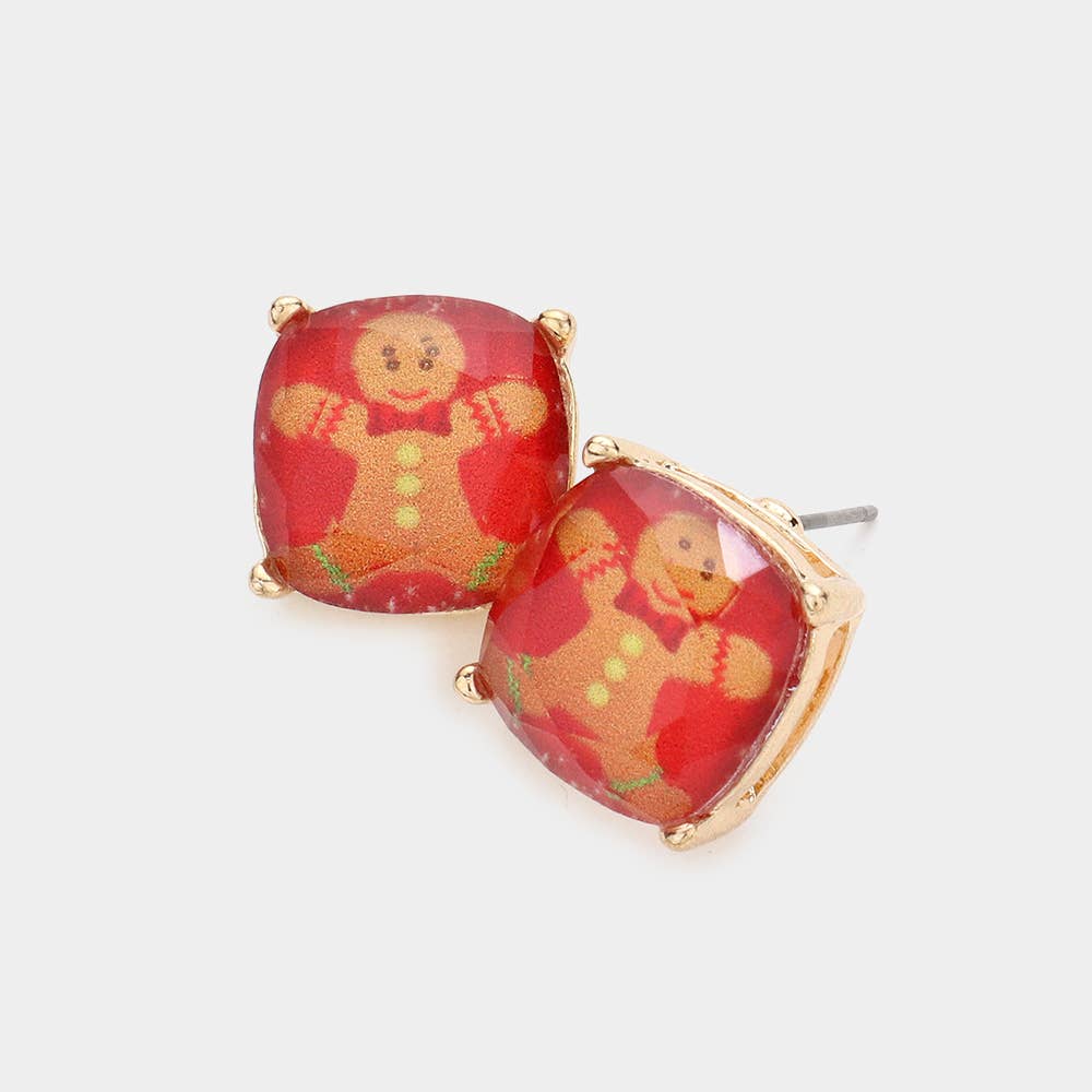 Gingerbread Glam Studs