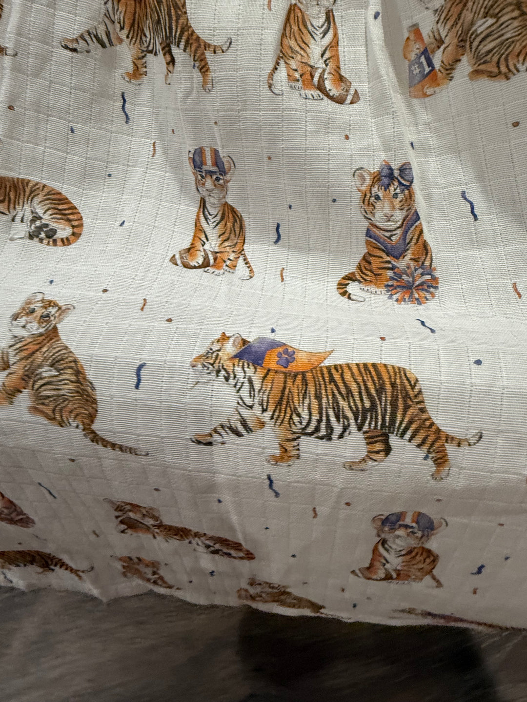 Kids Navy & Orange Tigers Game Day Dress