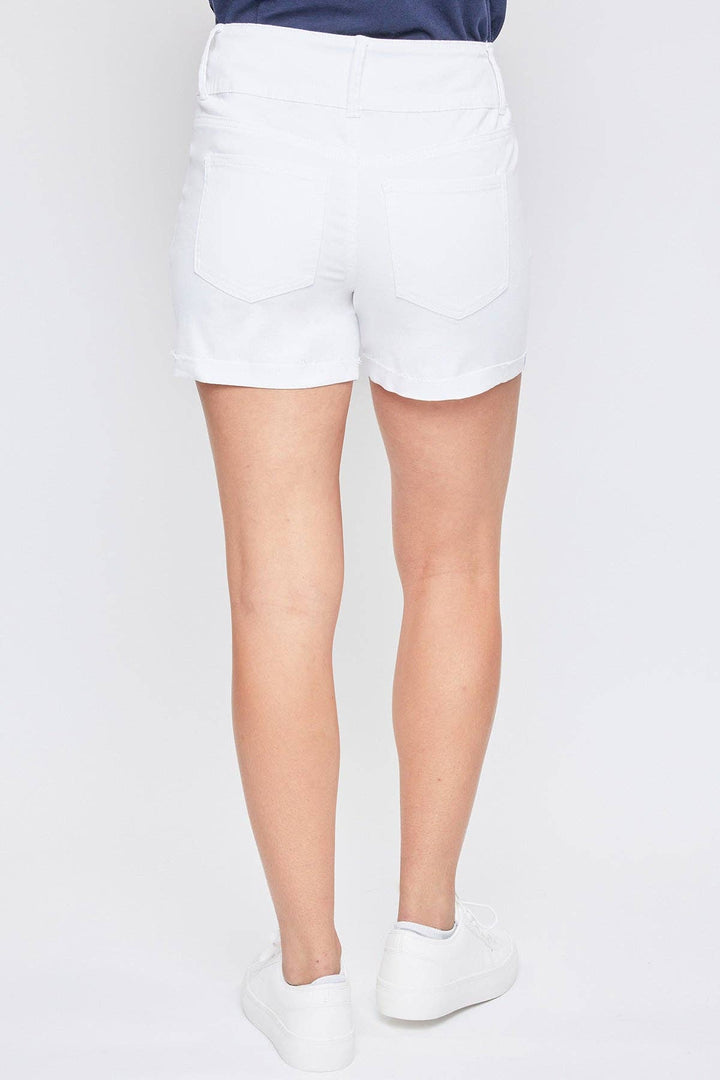 Basic 3 Button Fray Cuff Shorts - Reg & Curvy - Lolo Viv Boutique