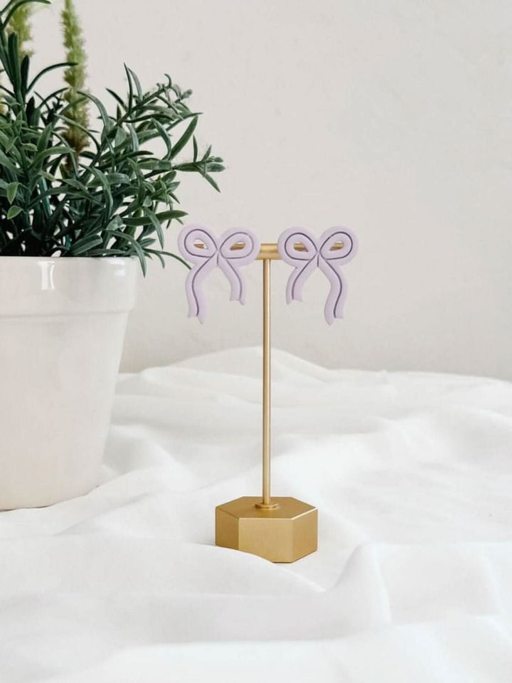 Big Bow Stud Post Earrings - Lolo Viv Boutique