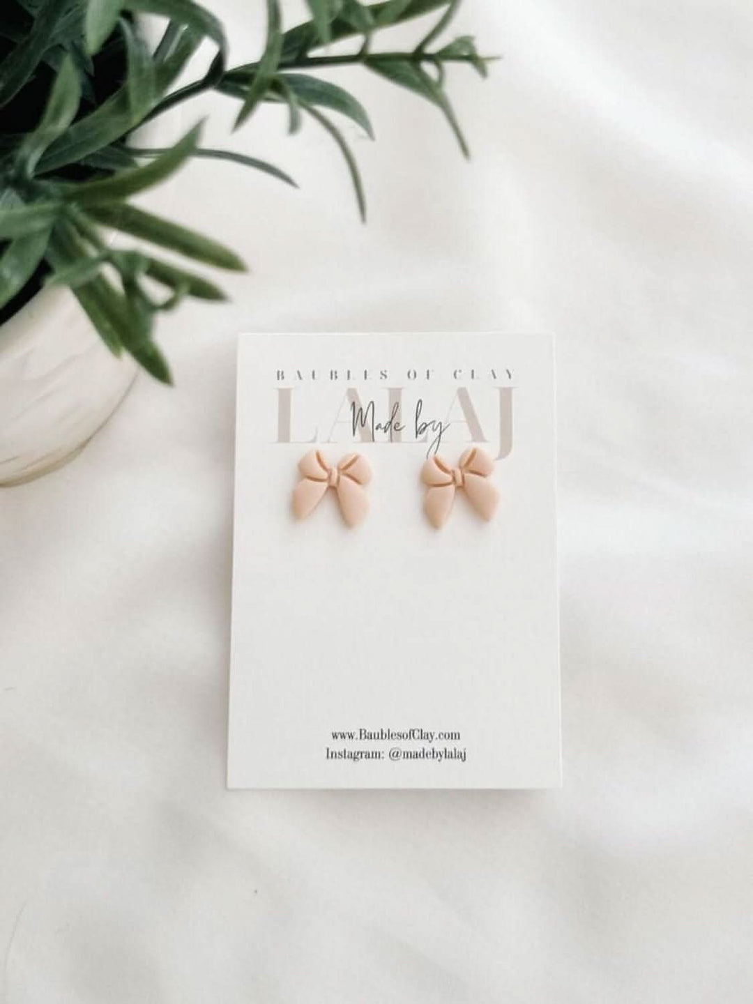 Classy Bow Stud Post Earrings - Lolo Viv Boutique