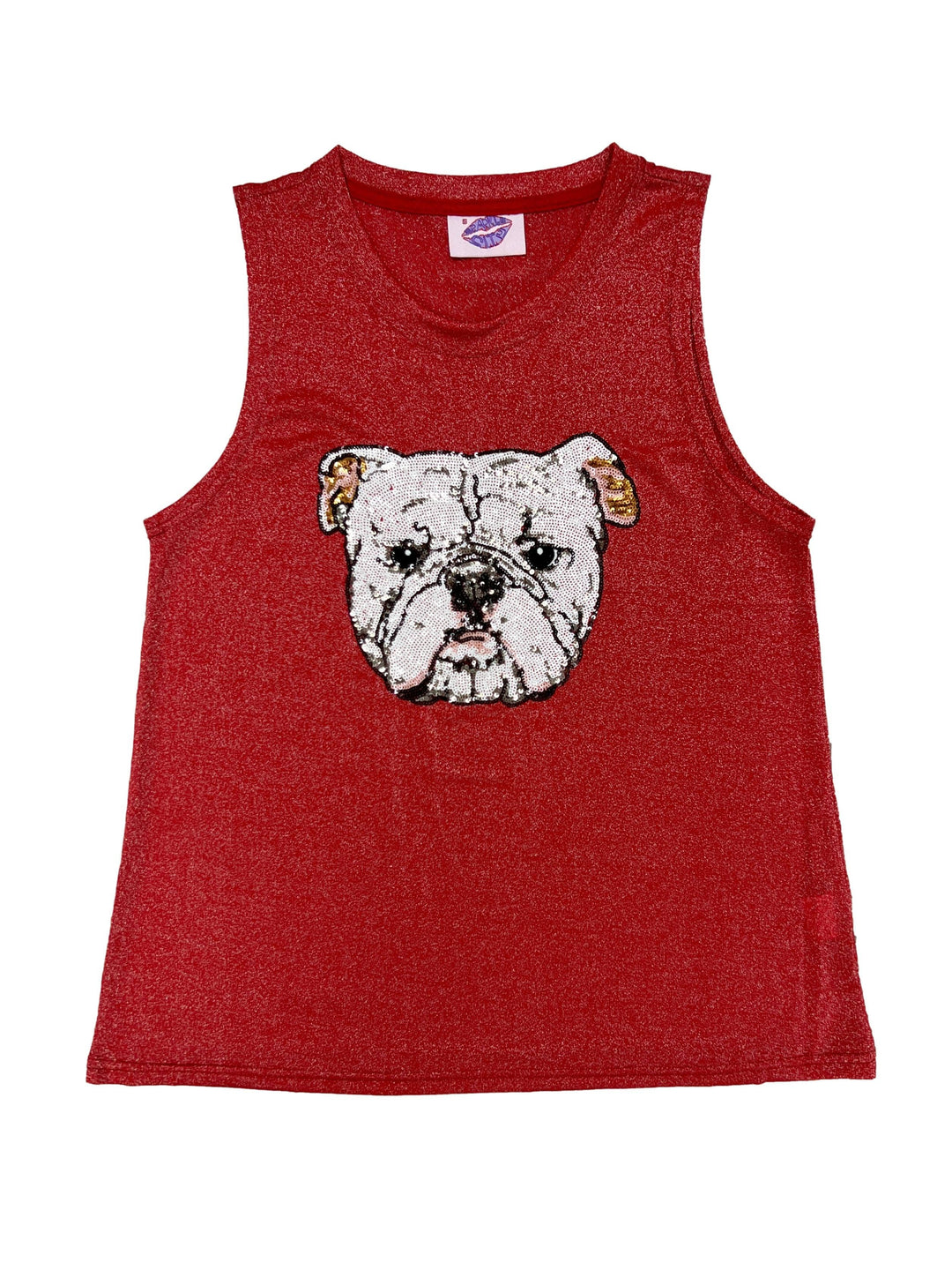 Bulldog Sequin Tank - Reg & Curvy