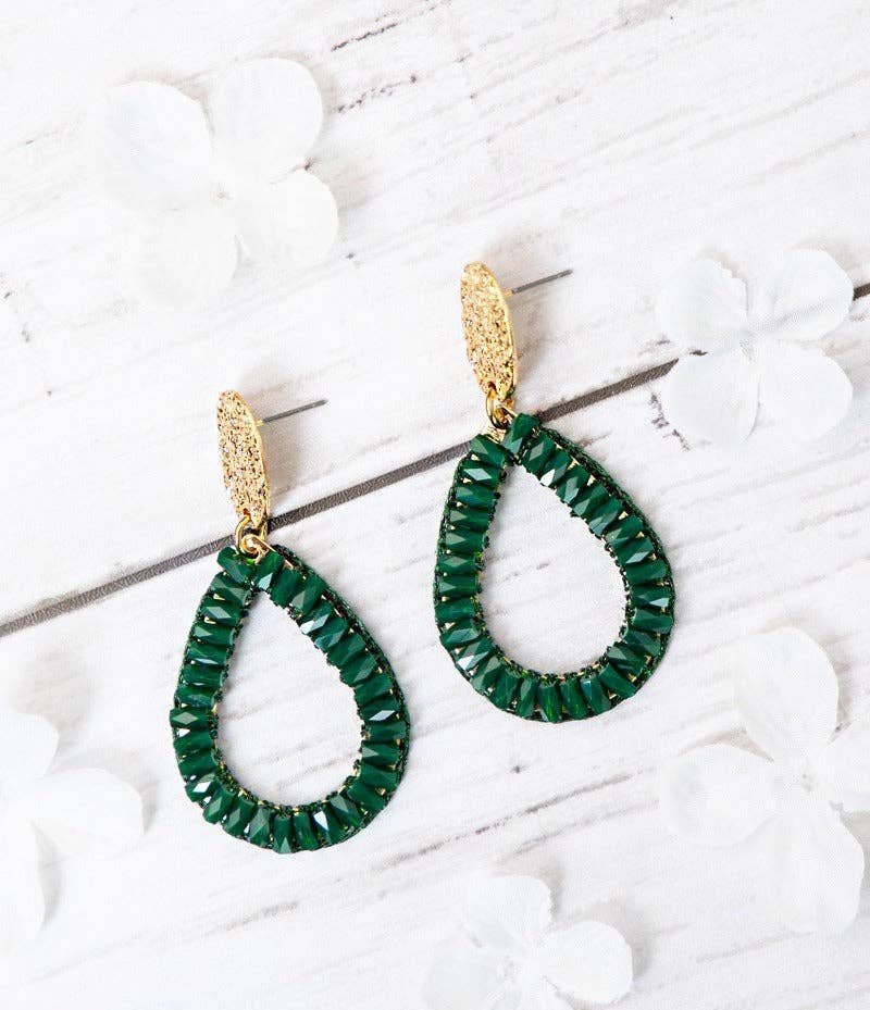 Emerald Cascade Earrings - Lolo Viv Boutique