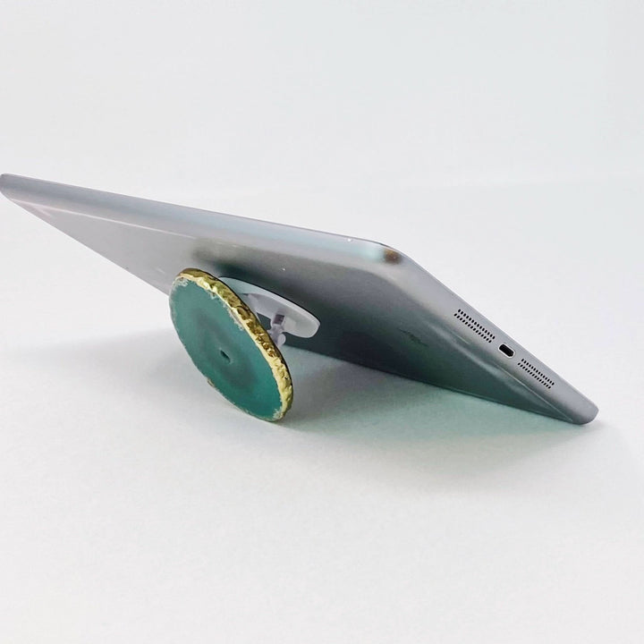 Golden Edge Natural Stone Phone Grip - 3 Colors - Lolo Viv Boutique