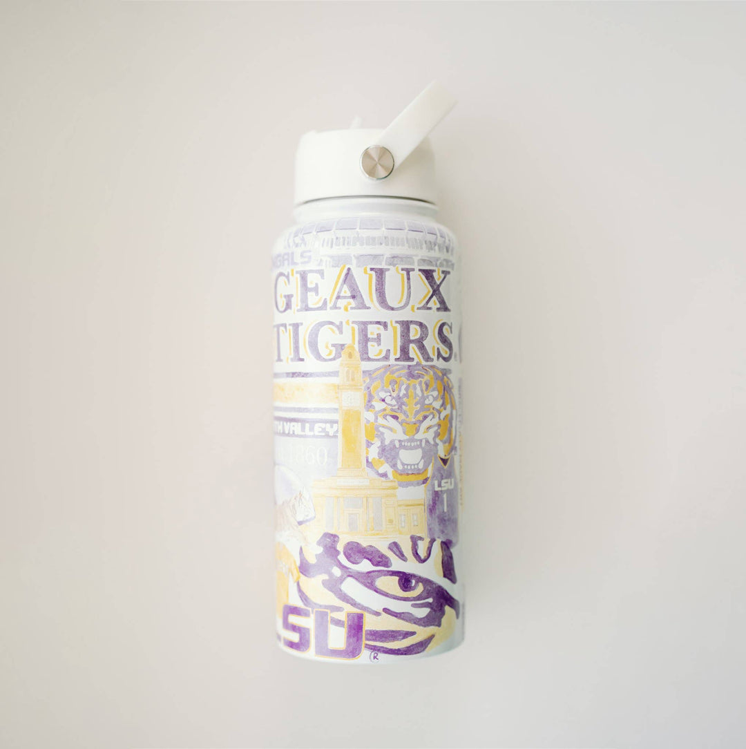 Insulated LSU Water Bottle - Lolo Viv Boutique