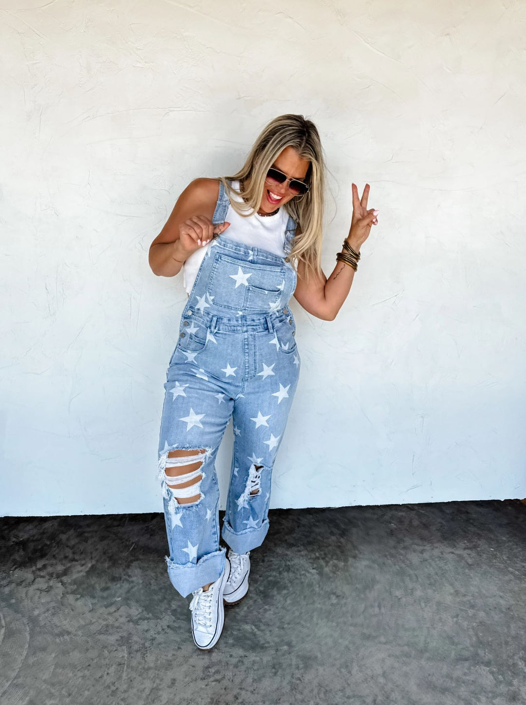 Star Spangled Overalls - Reg & Curvy
