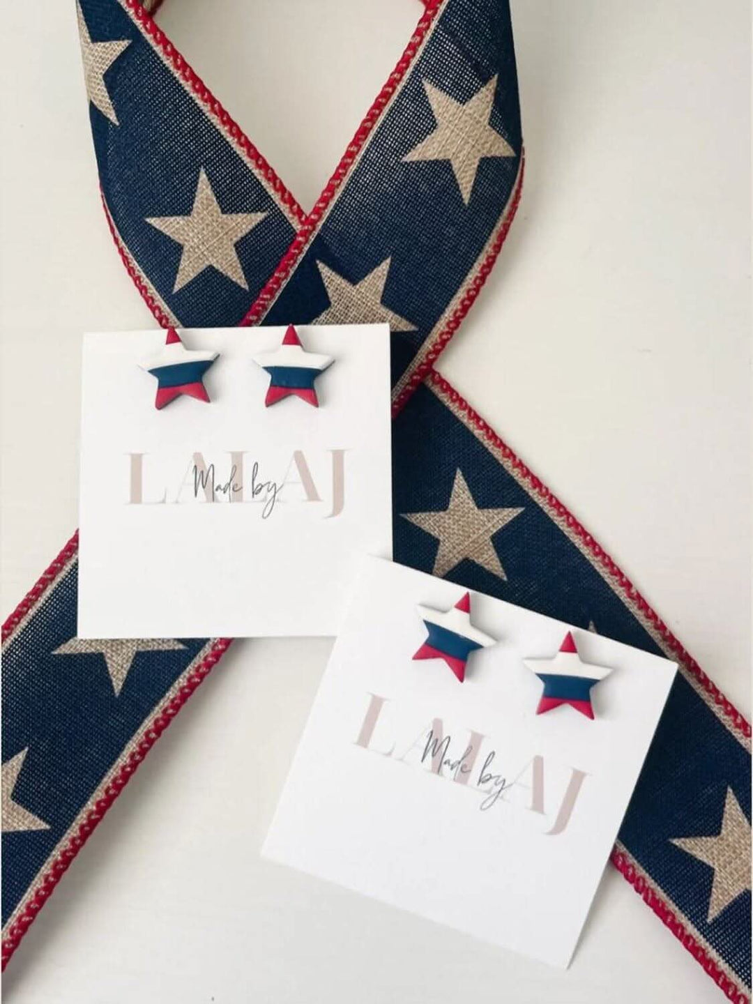 Red, White, & Blue Star Studded Earrings - Lolo Viv Boutique
