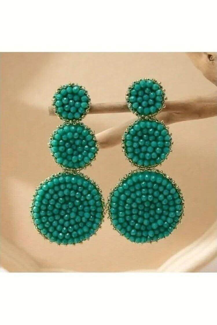 Beaded Drop Earrings - Lolo Viv Boutique