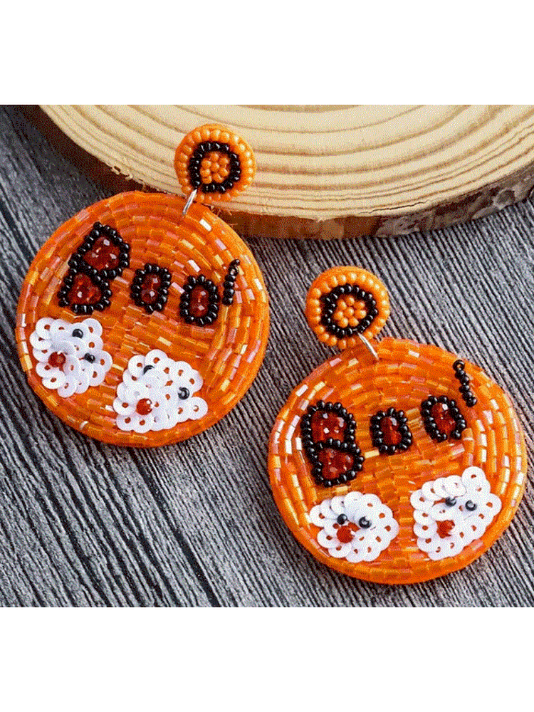 Boo Beaded Earrings - Lolo Viv Boutique