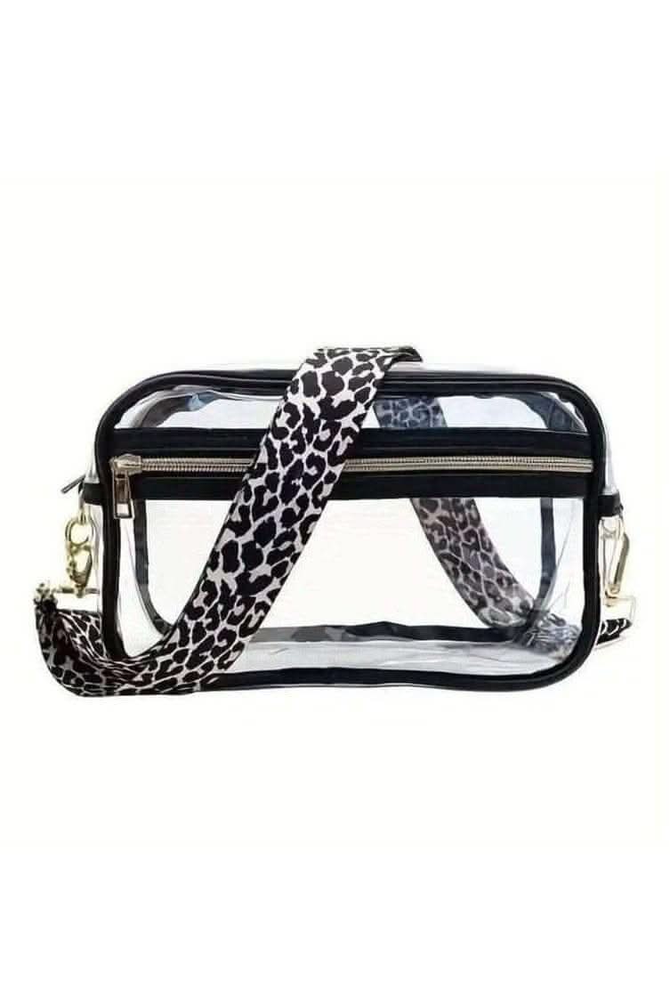 Clear Cross Body Bag with Strap - Lolo Viv Boutique