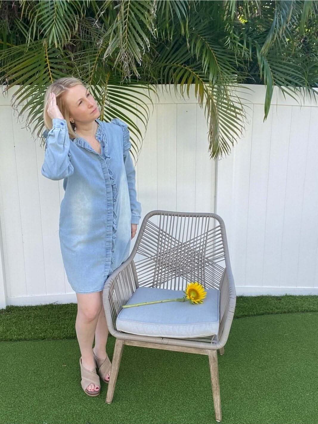 Dreaming of Denim Dress *Deal of the Day** - Lolo Viv Boutique