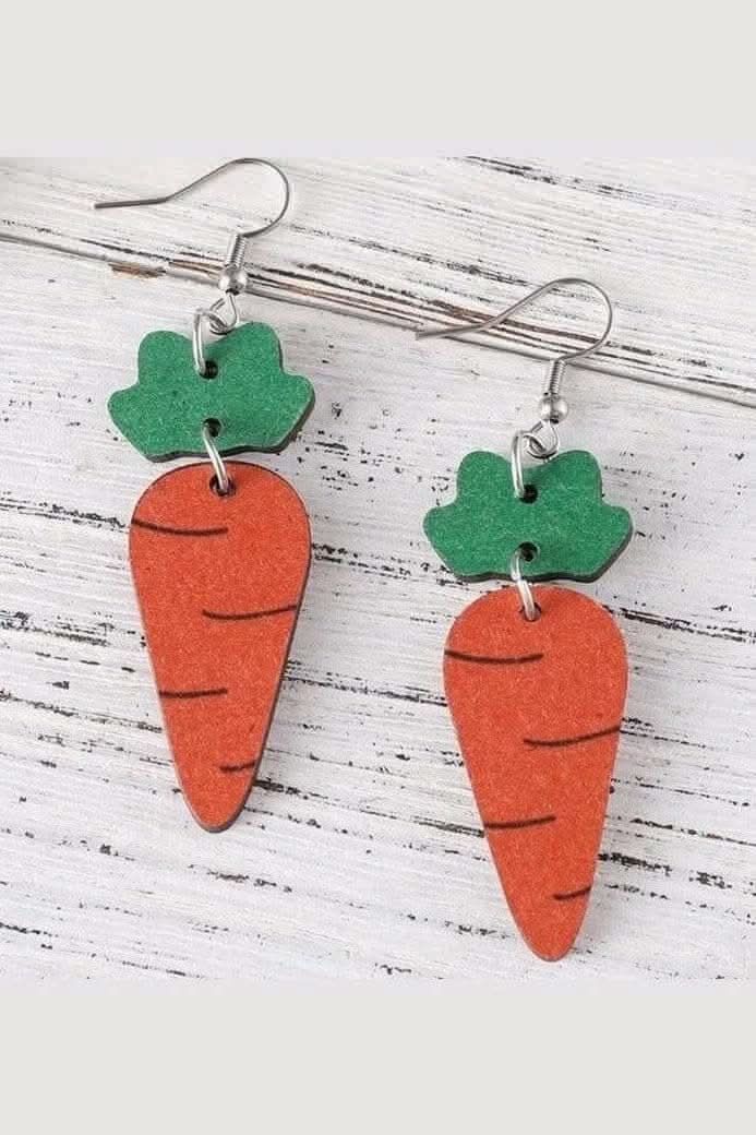 Easter Carrot Dangle Earrings - Lolo Viv Boutique