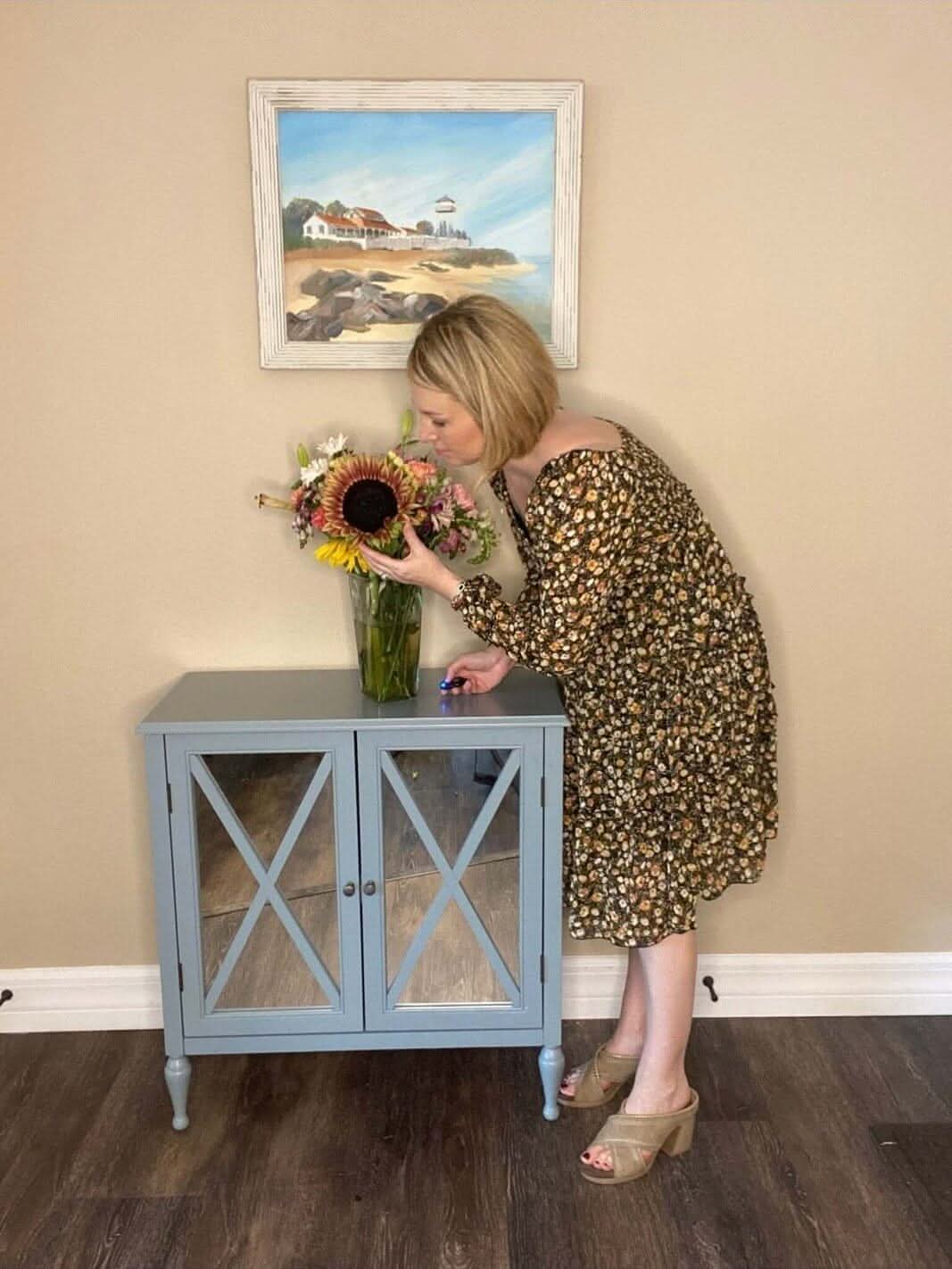 Fall Petal Cascade Dress Reg & Curvy - Lolo Viv Boutique