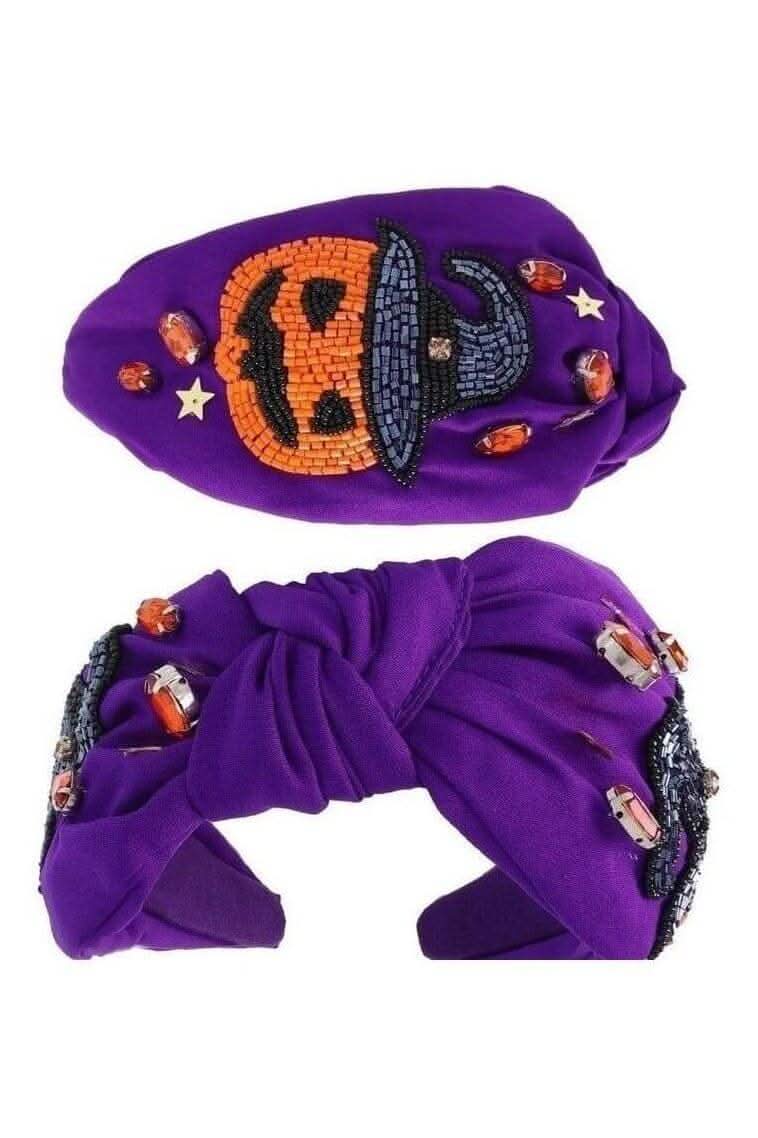 Halloween Pumpkin Headband - Lolo Viv Boutique