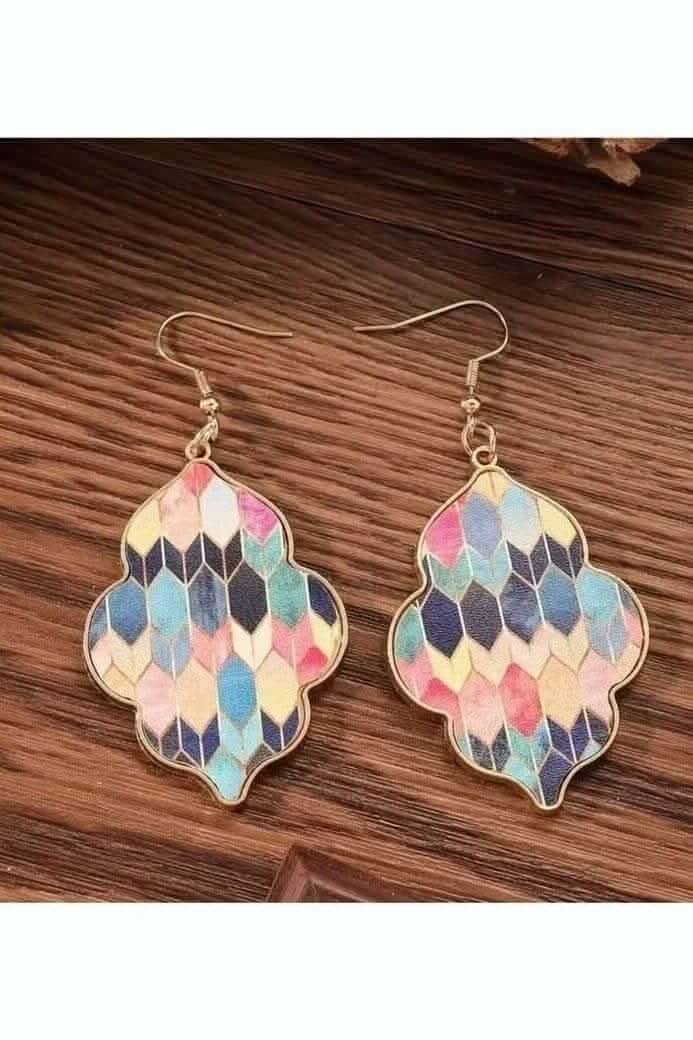 Retro Argyle Earrings - Lolo Viv Boutique