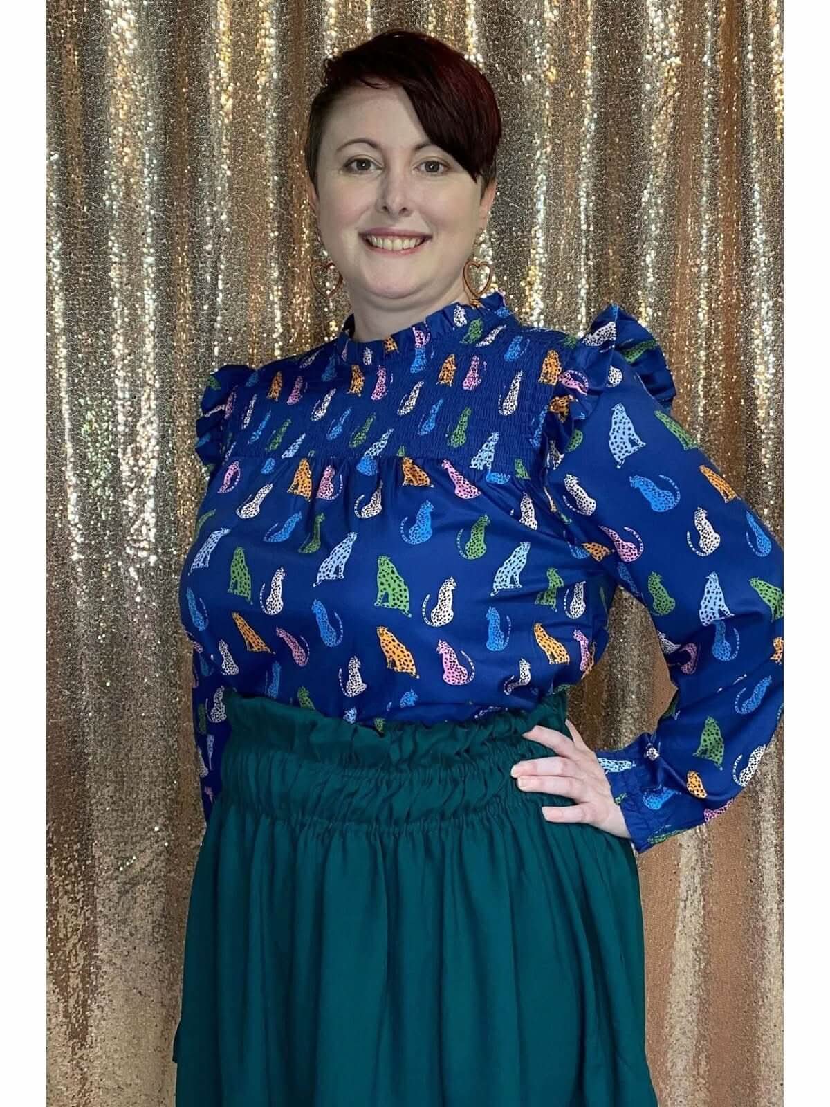 Sapphire Leopard Love Top **Final Sale** - Lolo Viv Boutique