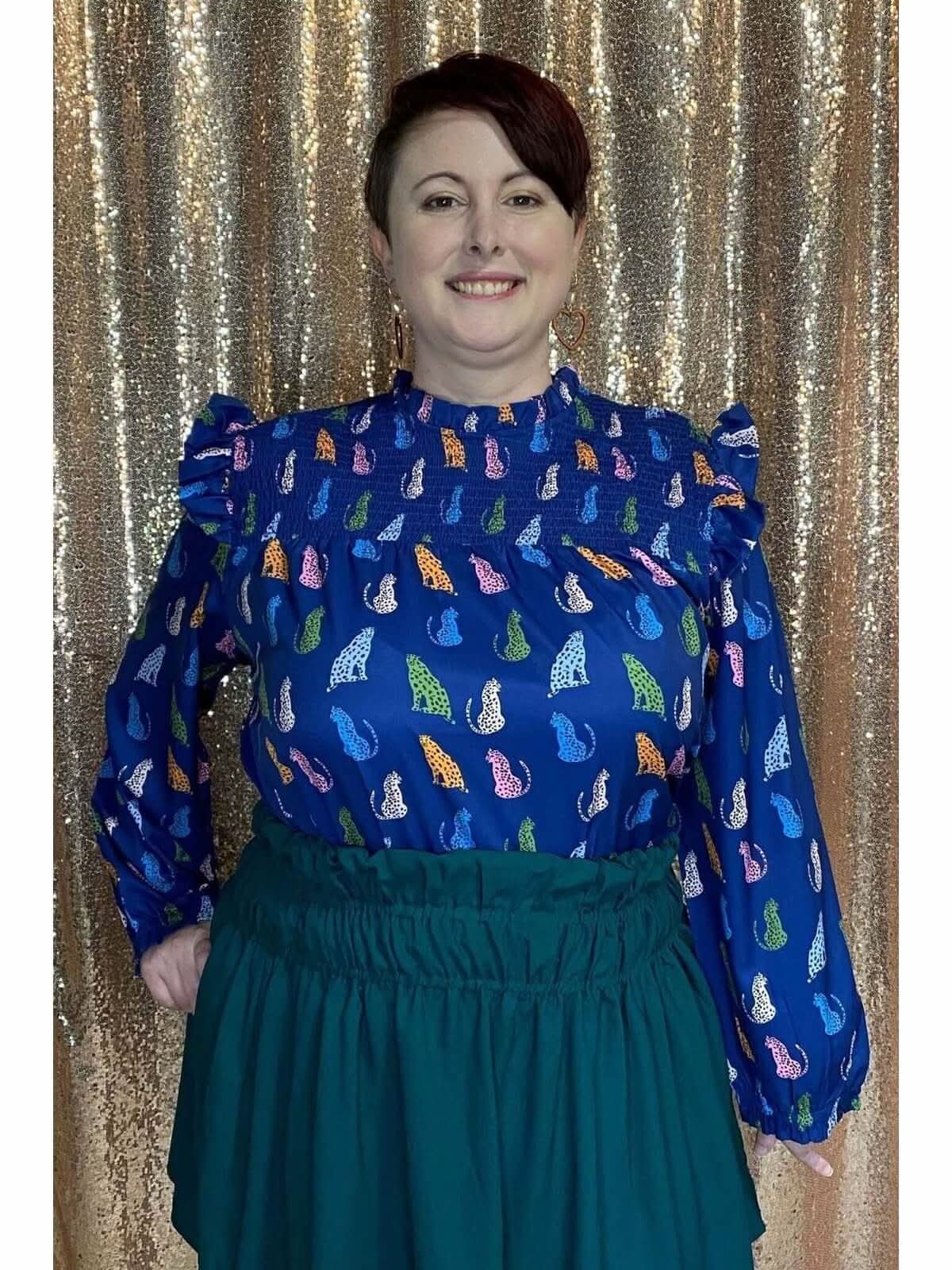 Sapphire Leopard Love Top **Final Sale** - Lolo Viv Boutique