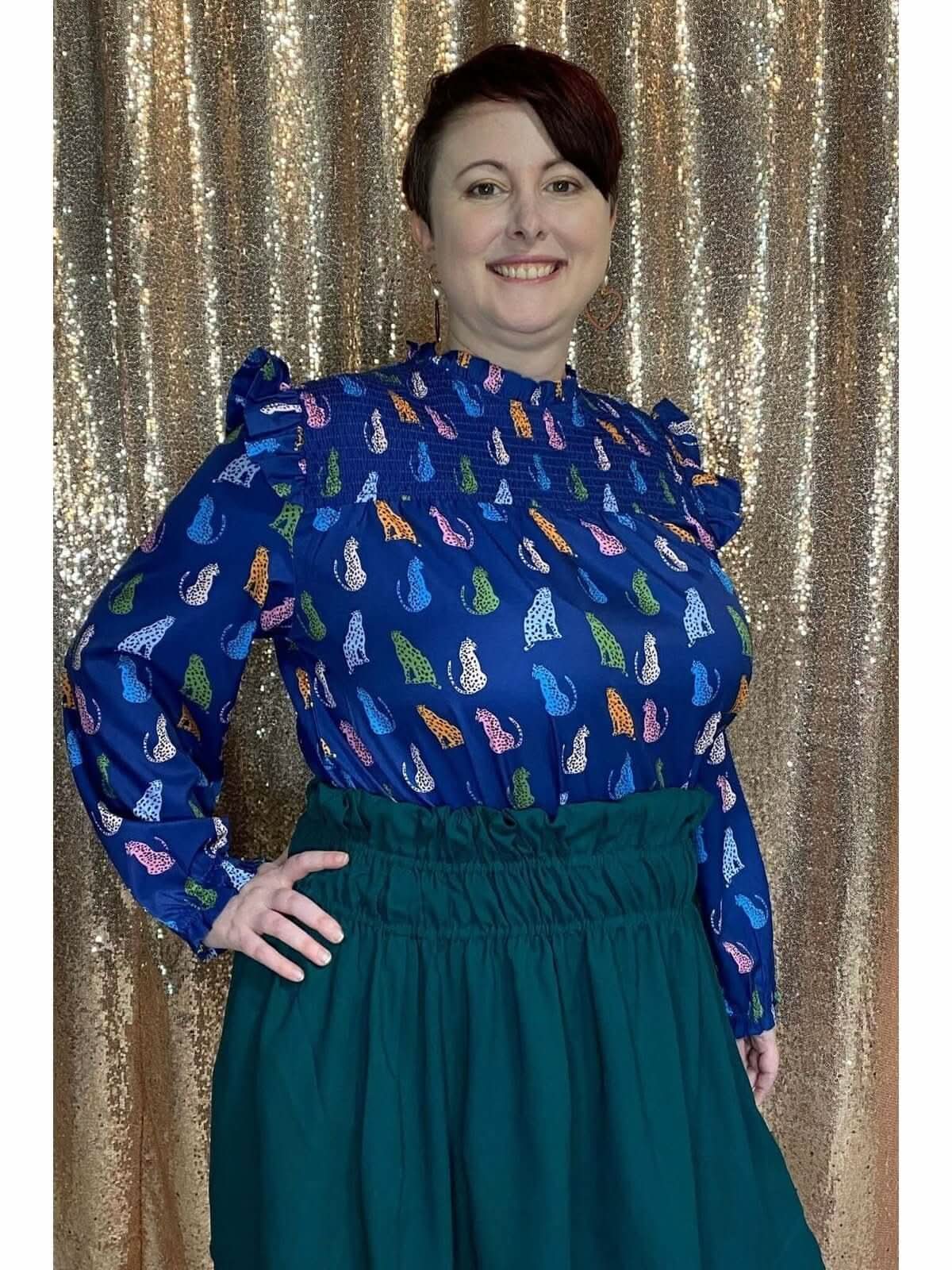 Sapphire Leopard Love Top **Final Sale** - Lolo Viv Boutique
