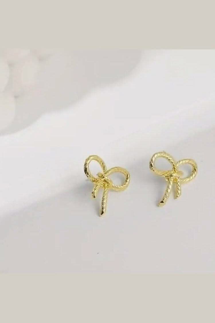 Simple Bowknot Stud Earrings - Lolo Viv Boutique