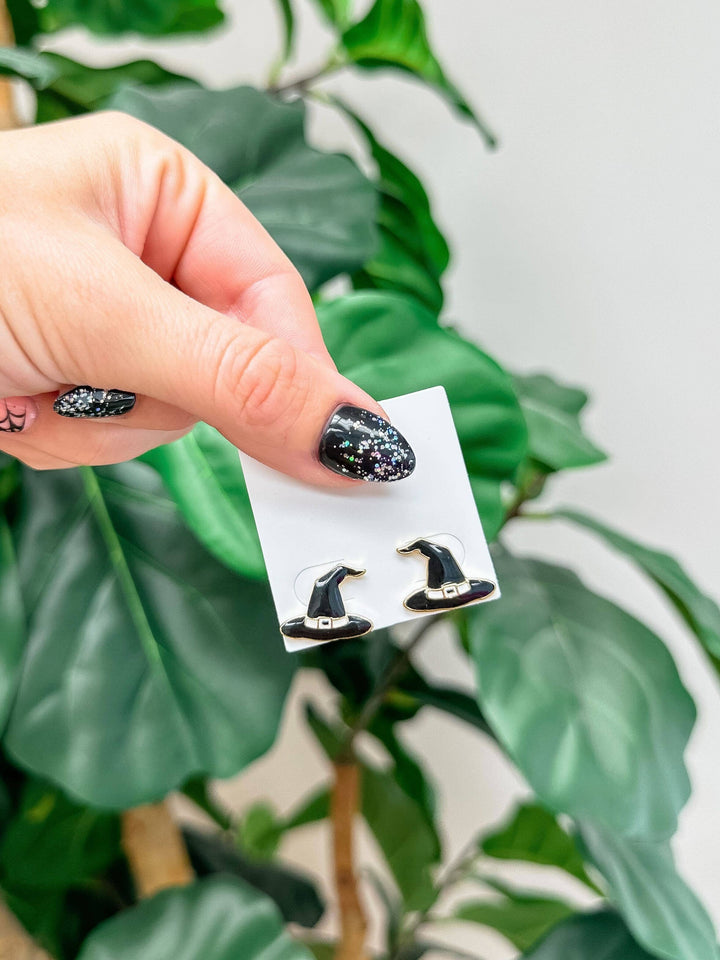 Wicked Cute Witch Hat Studs