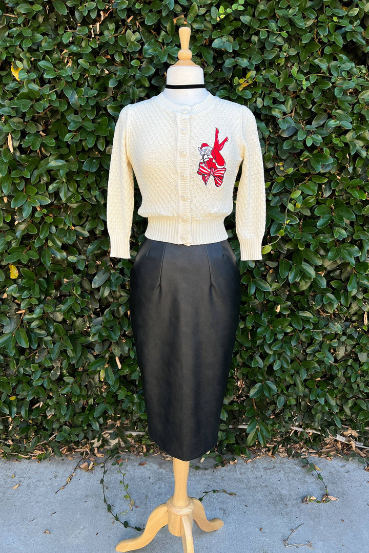 *PREORDER* Santa’s Sweetheart Cropped Cardigan - Reg & Curvy