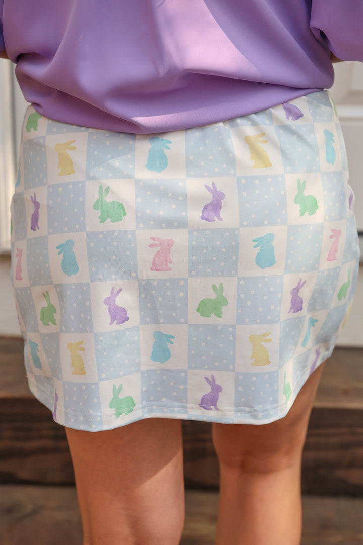 Springtime Hop Checkered Skort - Reg & Curvy
