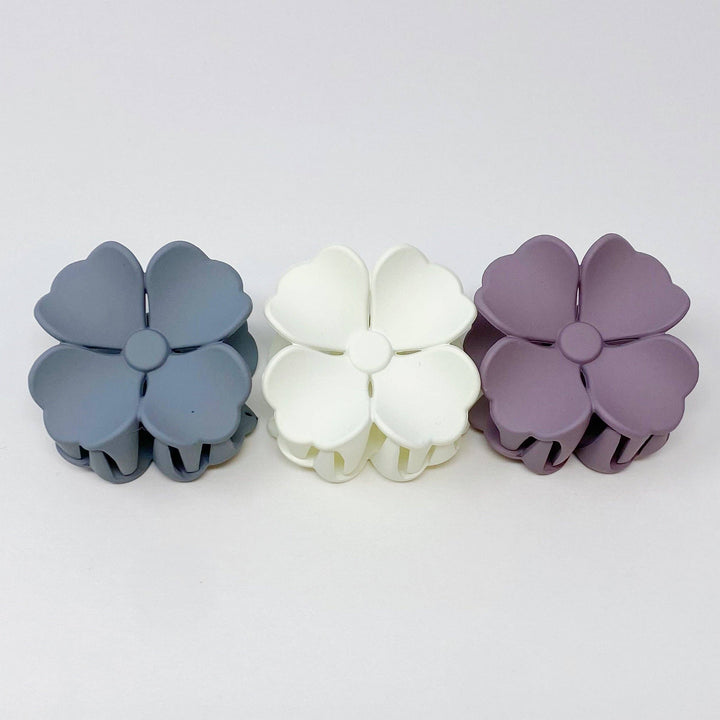 Hibiscus Petals Hair Claw Set - 3 Clips