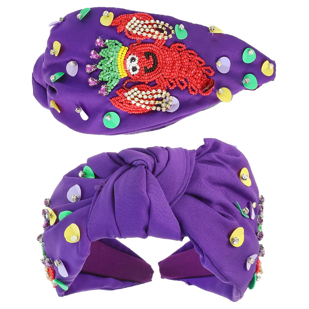 The Crawfish Queen Beaded Headband