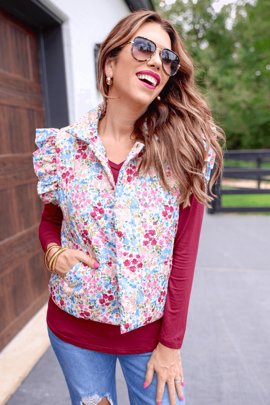 Garden Stroll Puffer Vest - Reg & Curvy