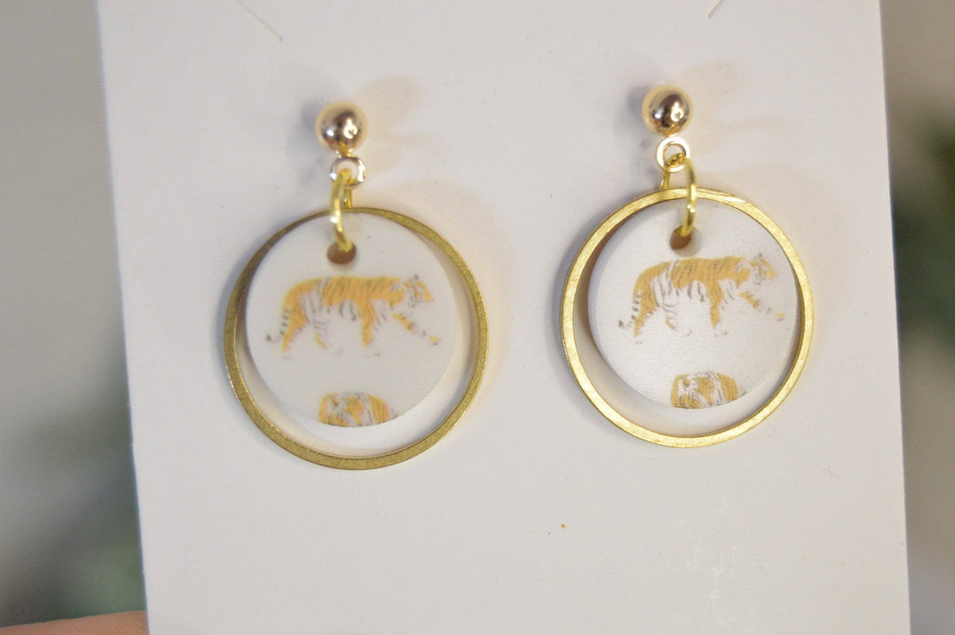 The Golden Stripes Earrings