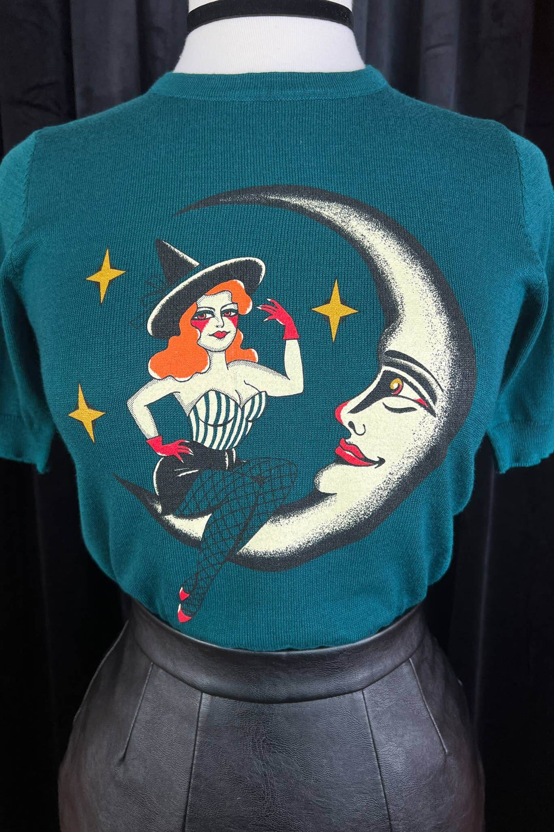 Moonlit Witch Retro Sweater - Reg & Curvy