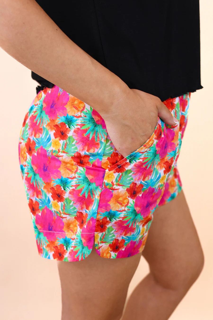 The Palm Breeze Pull-On Shorts - Reg & Curvy