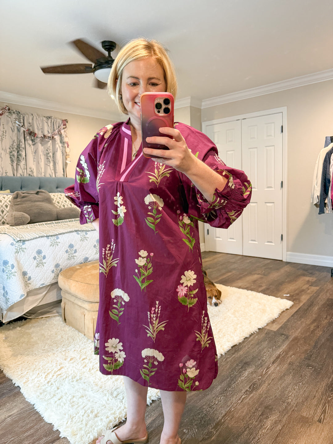 Plum Meadow Embroidered Dress - Reg & Curvy