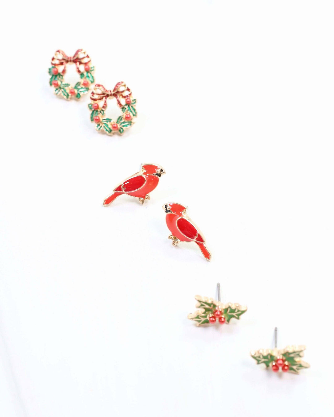 Holiday Cheer Earrings in Gold