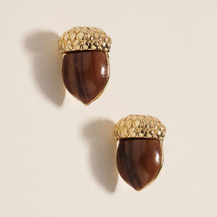 Golden Harvest Acorn Studs