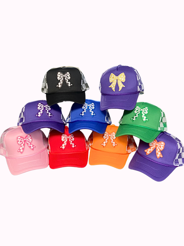 Checker Bow Game Day Hat