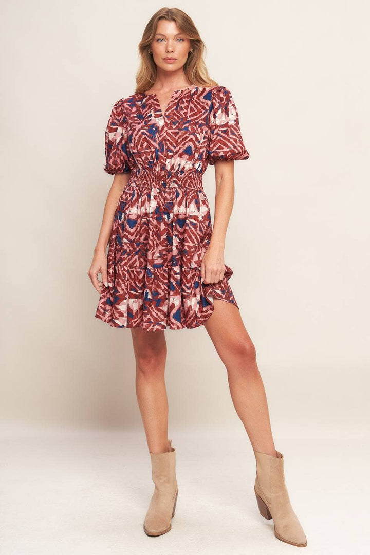 Autumn Afterglow Mini Dress